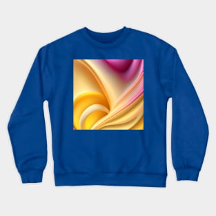 Abstraction. Yellow and pink roses. Crewneck Sweatshirt